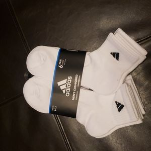 NWT Adidas 6 pack compression quarter socks